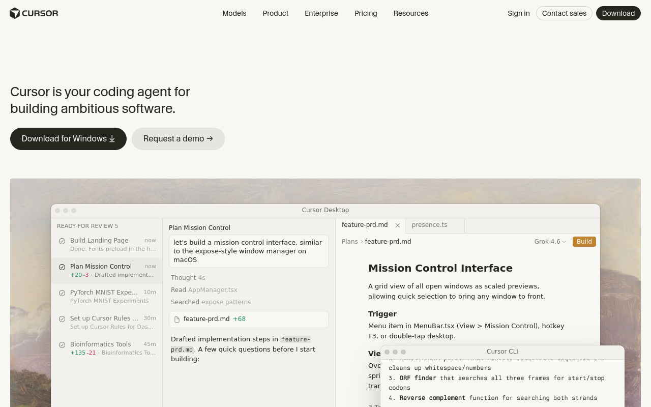 Homepage, desktop fold (five-second test)